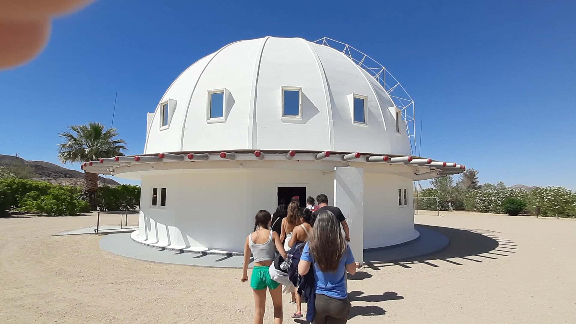 White domed Integratron building near Landers, California