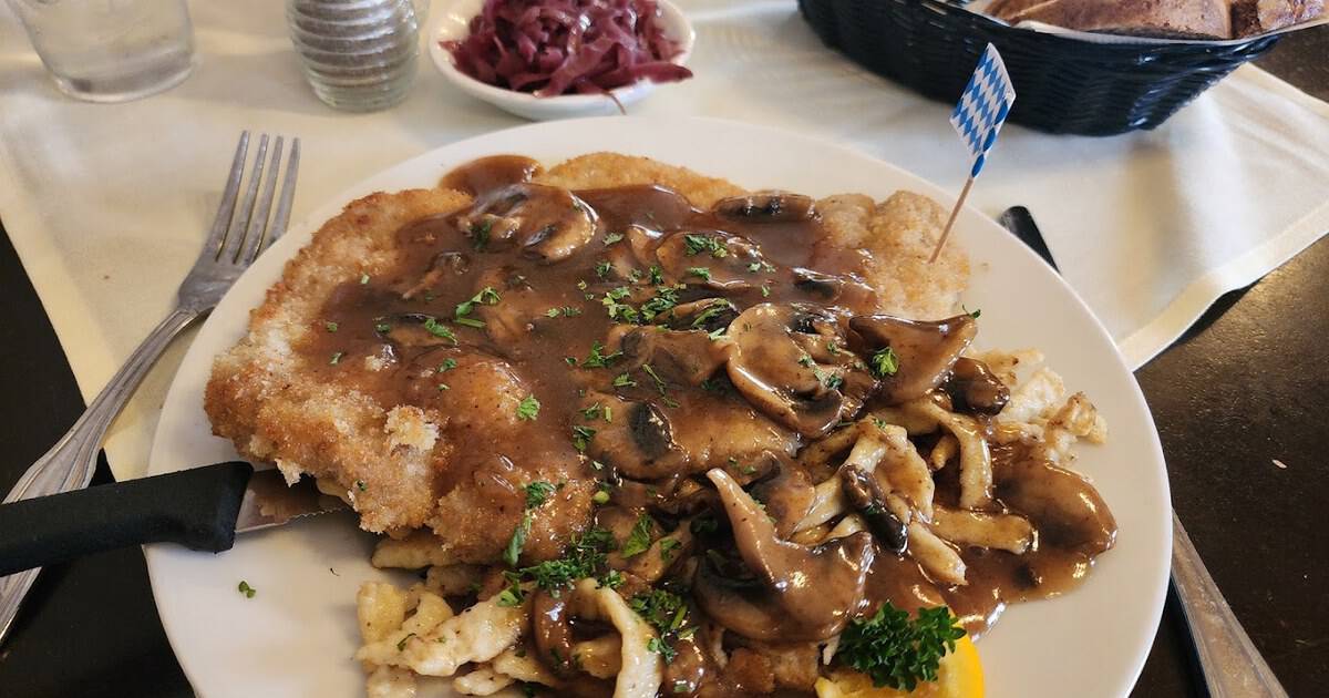This Cozy Texas German Restaurant Serves Schnitzel Plates Bigger Than the Table