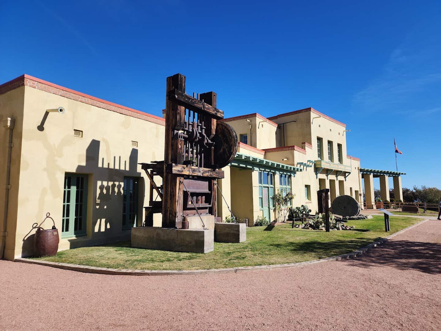 Douglas Mansion at Jerome State Historic Park on the hillside in Jerome, Arizona