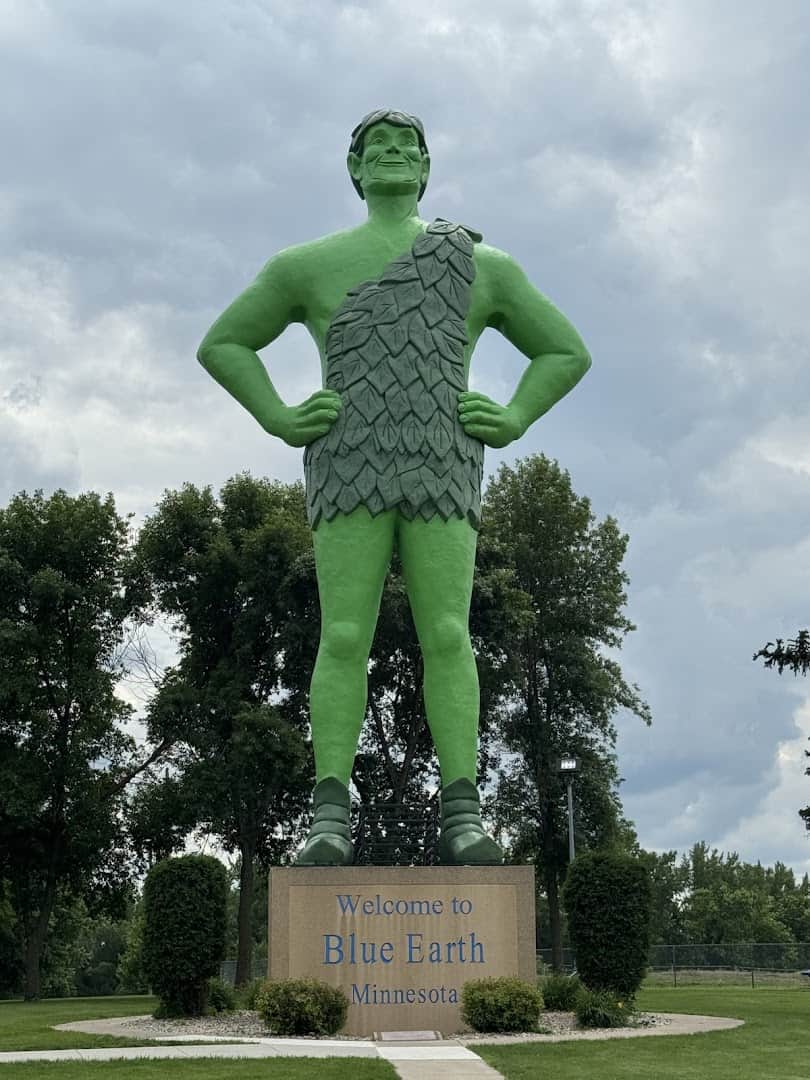 Jolly Green Giant statue in Blue Earth, Minnesota