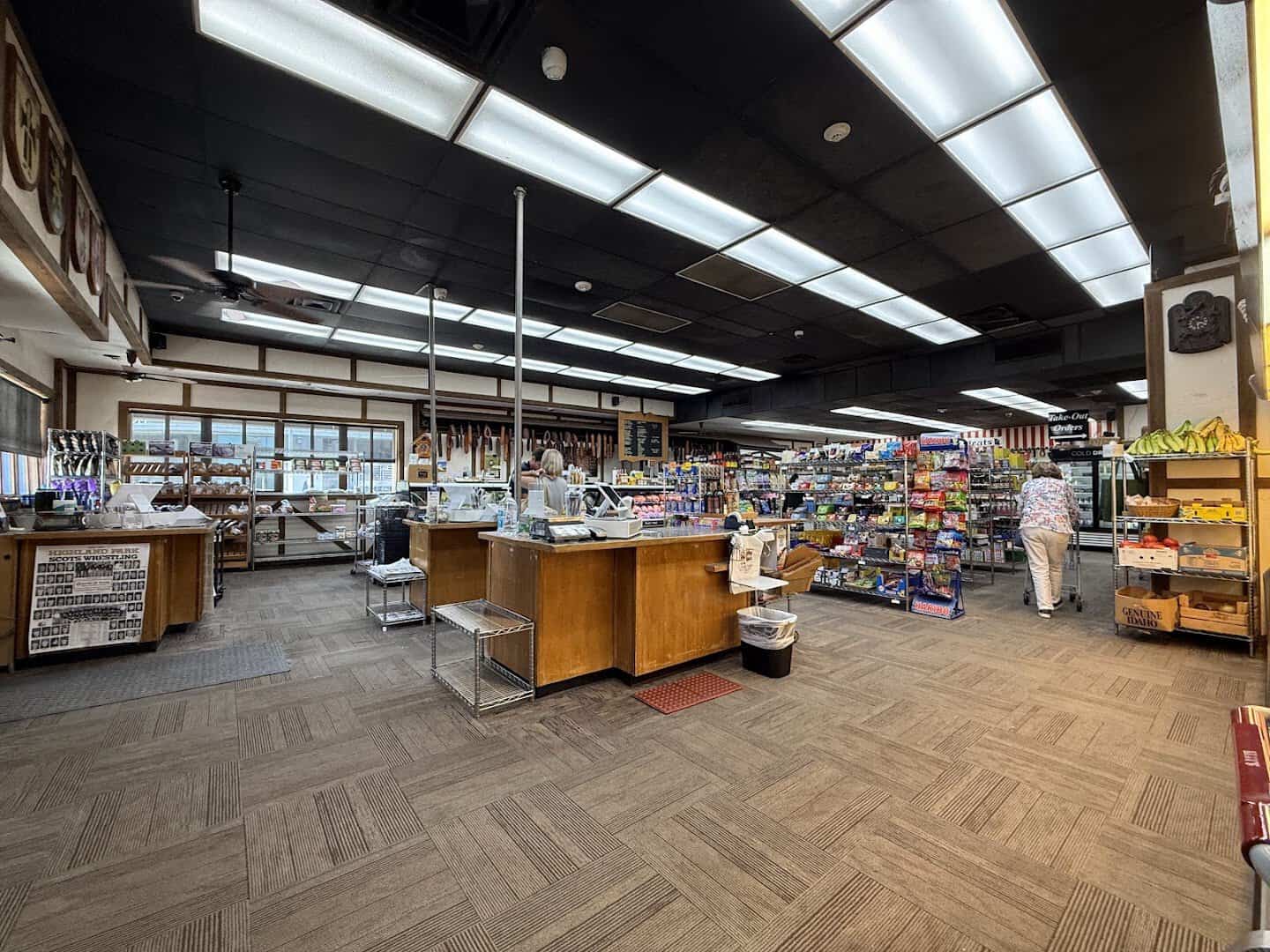 Inside the European market and meat shop at Kuby's Sausage House in Dallas