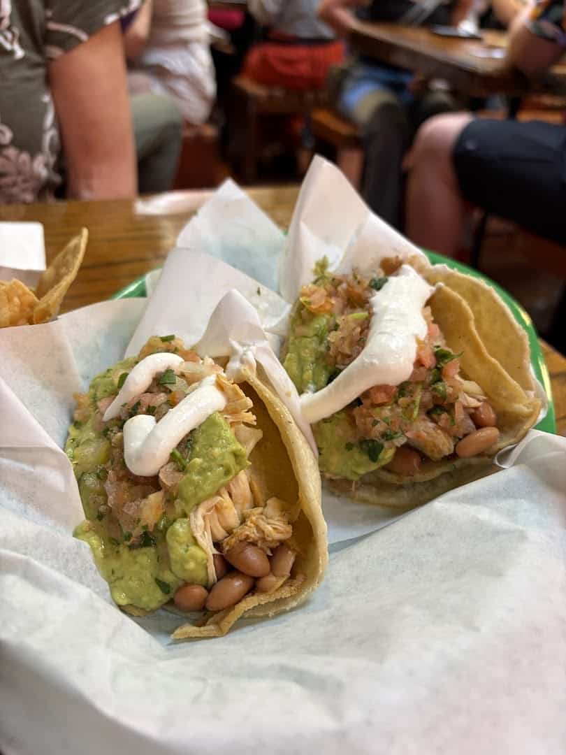 Carnitas tacos at La Taqueria in San Francisco