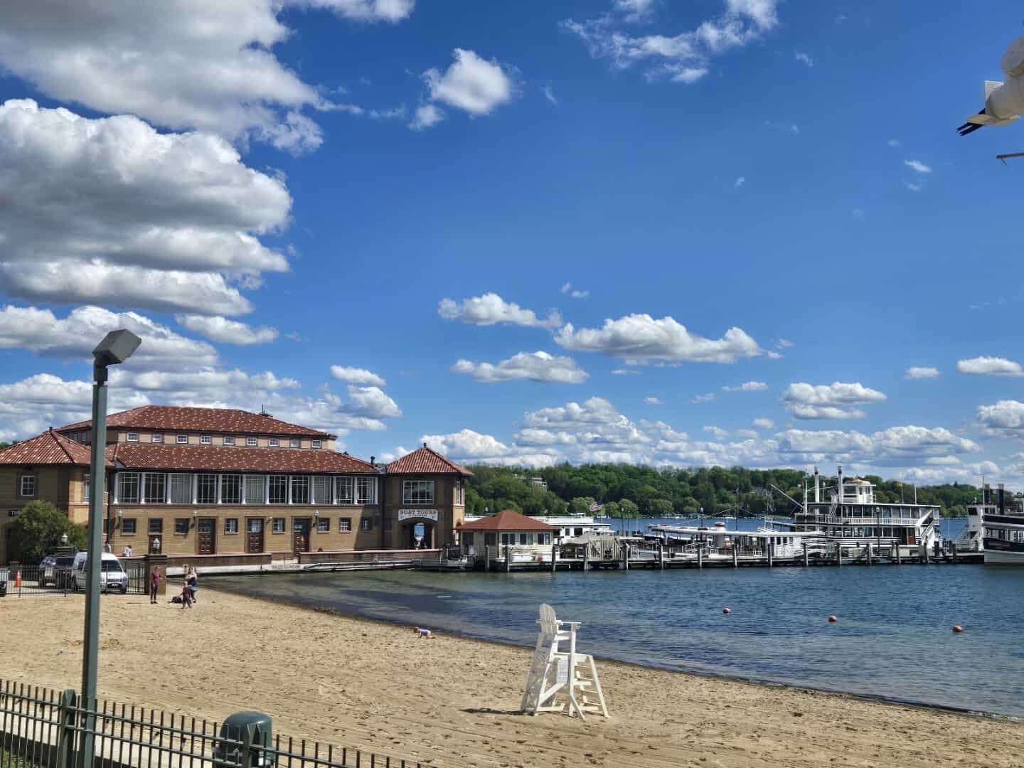 Beach and the Riviera on Geneva Lake in Lake Geneva, Wisconsin