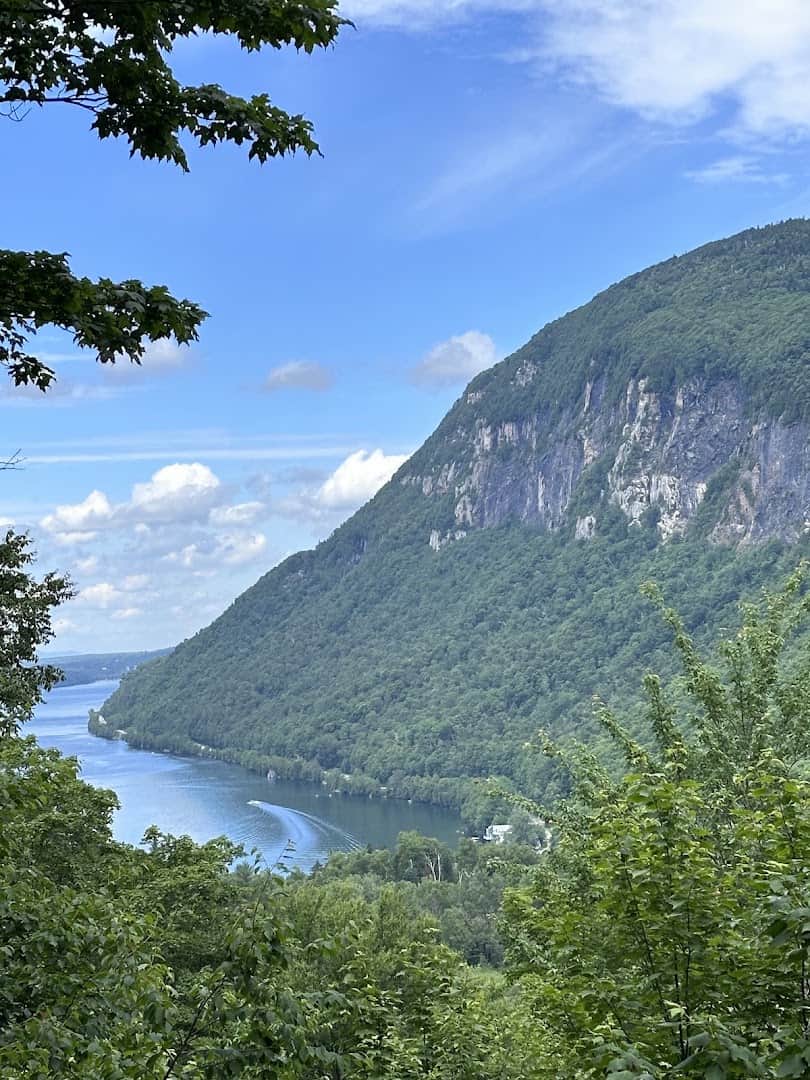 Fjord-like Lake Willoughby seen between Mount Pisgah and Mount Hor, Vermont