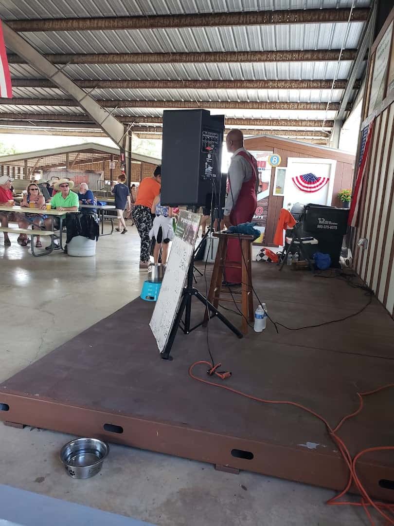 Live music stage at Wimberley Market Days in Wimberley, Texas