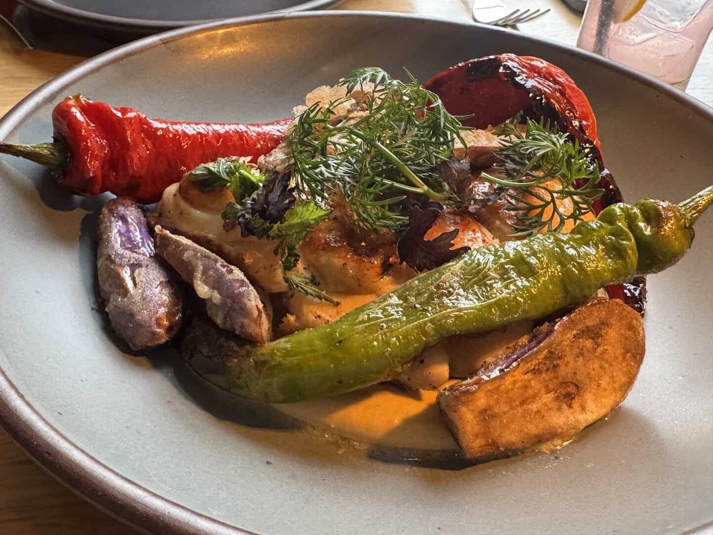 Lowcountry plate at Husk in Charleston South Carolina