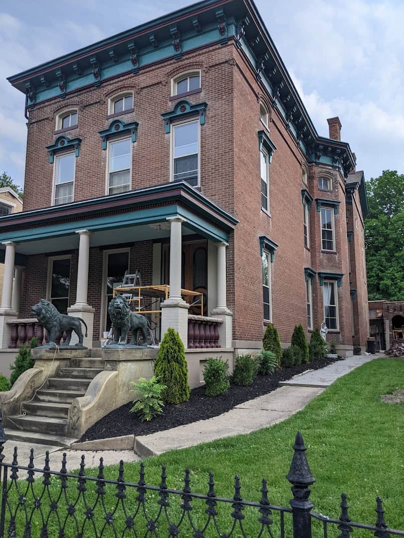 Historic brick Italianate mansion in Madison, Indiana