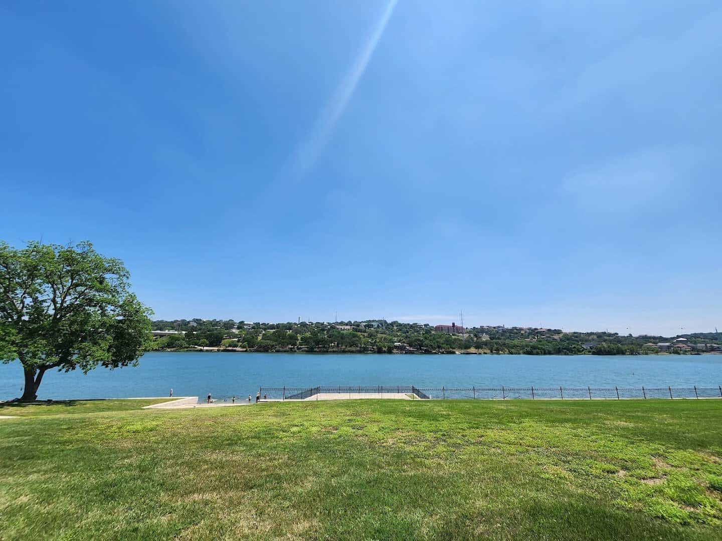 Lake Marble Falls from Lakeside Park in Marble Falls, Texas