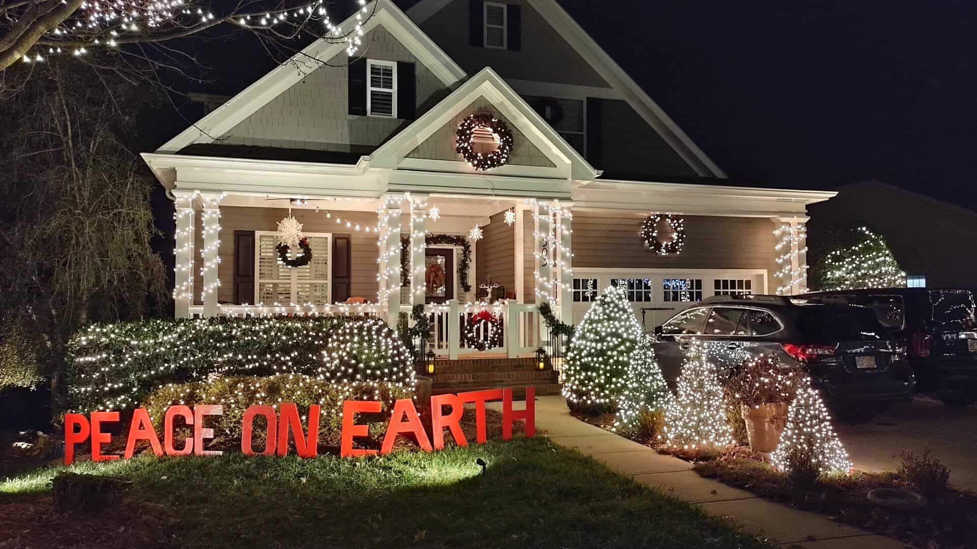 Christmas lights display in McAdenville, North Carolina