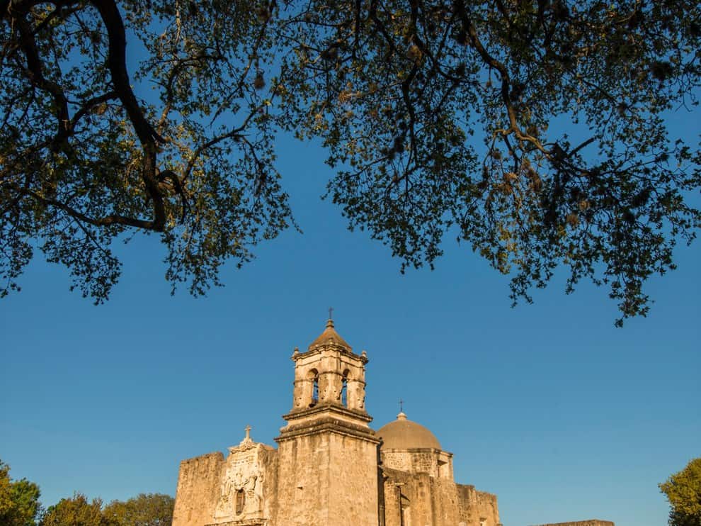 Mission San Jose church at San Antonio Missions National Historical Park, Texas