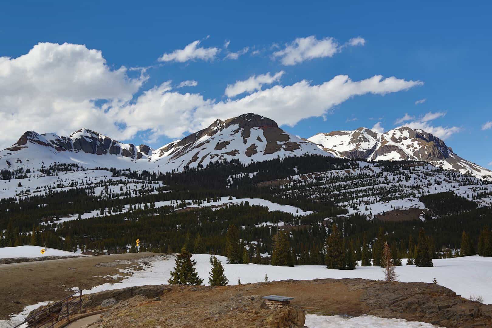San Juan Mountains sawtooth peaks above the alpine basin at Molas Pass on the Million Dollar Highway, Colorado