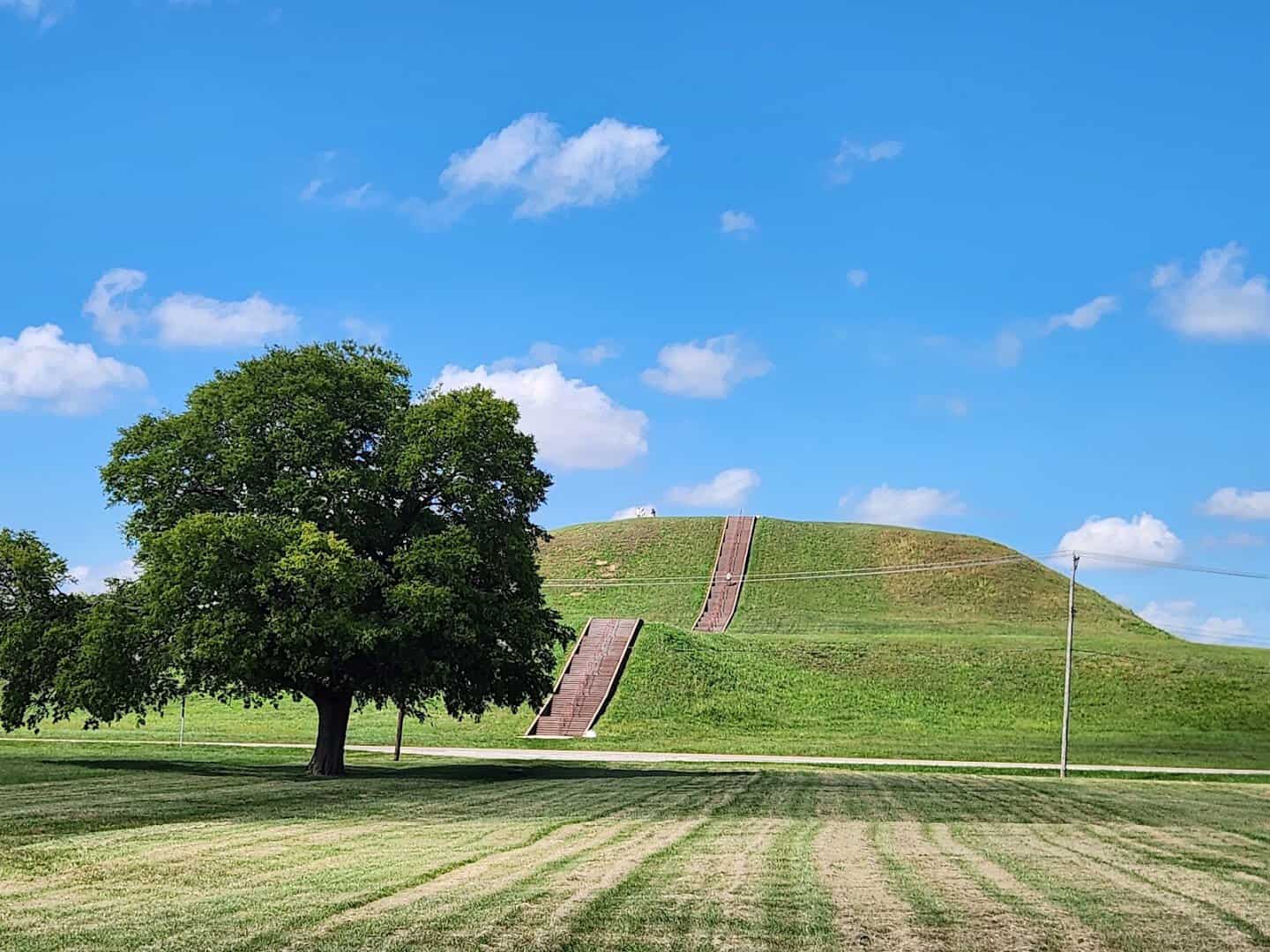 Monk's Mound at Cahokia Mounds near Collinsville, Illinois