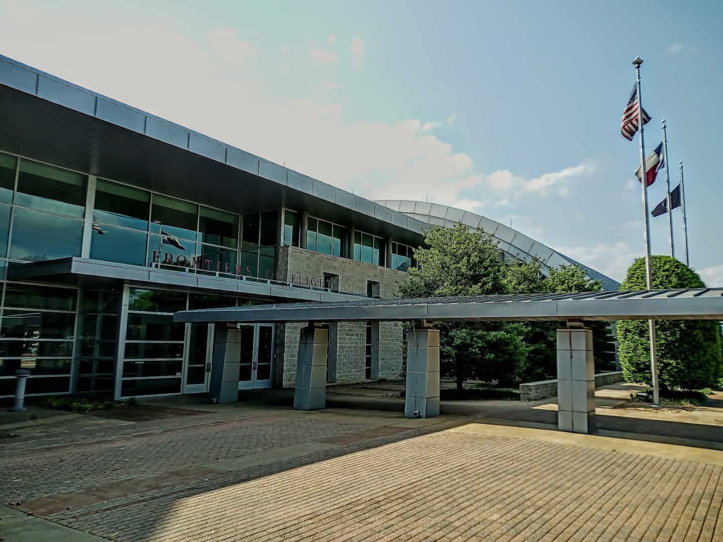 Frontiers of Flight Museum building at Dallas Love Field