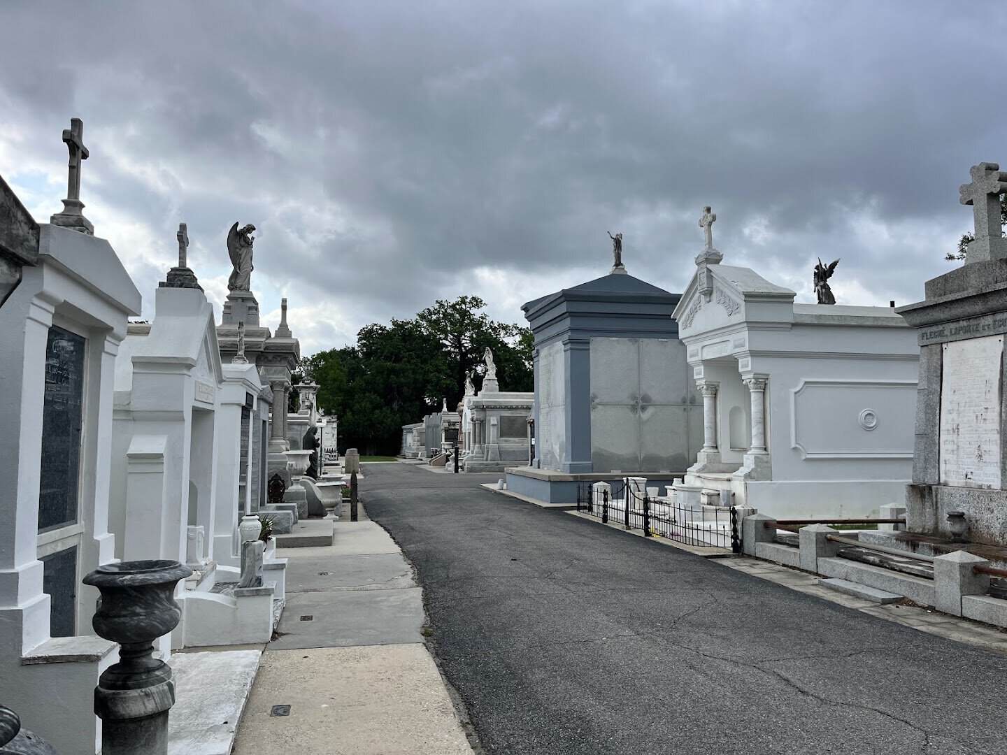 Above-ground tombs at St. Louis Cemetery No. 1 in New Orleans, Louisiana