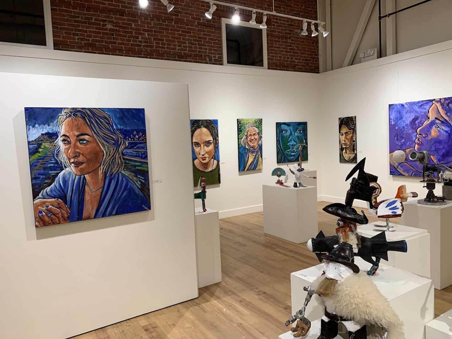 Gallery of paintings and sculpture at Northwind Art, Port Townsend, Washington