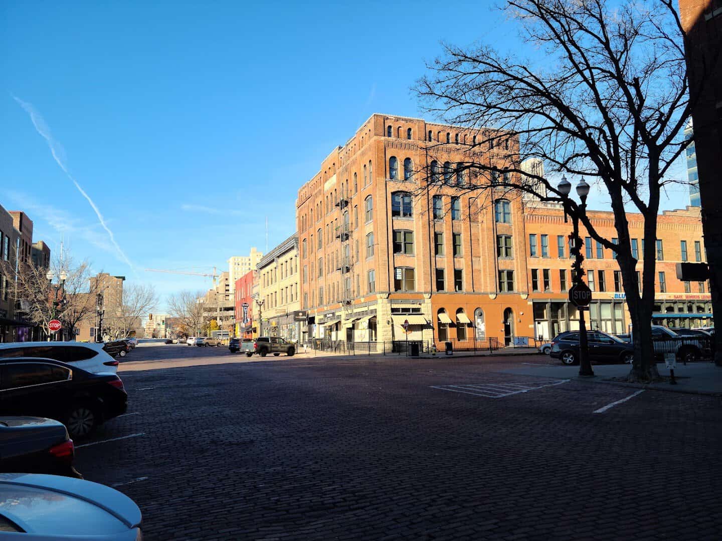 Old Market brick warehouse district in Omaha, Nebraska
