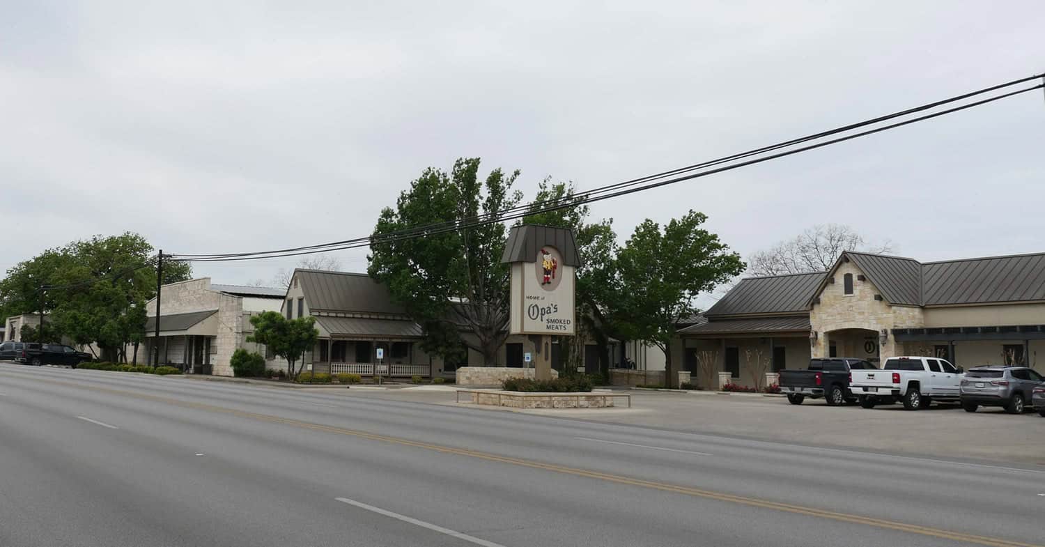 Opa's Smoked Meats on South Washington Street in Fredericksburg, Texas