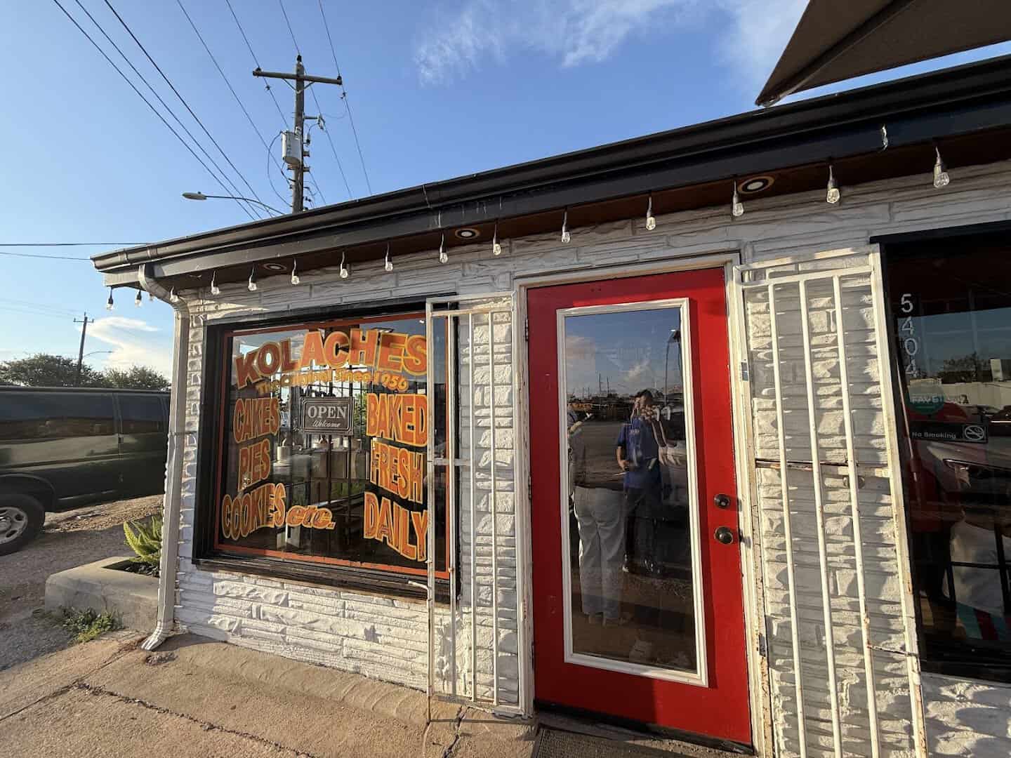 The storefront of The Original Kolache Shoppe in Houston