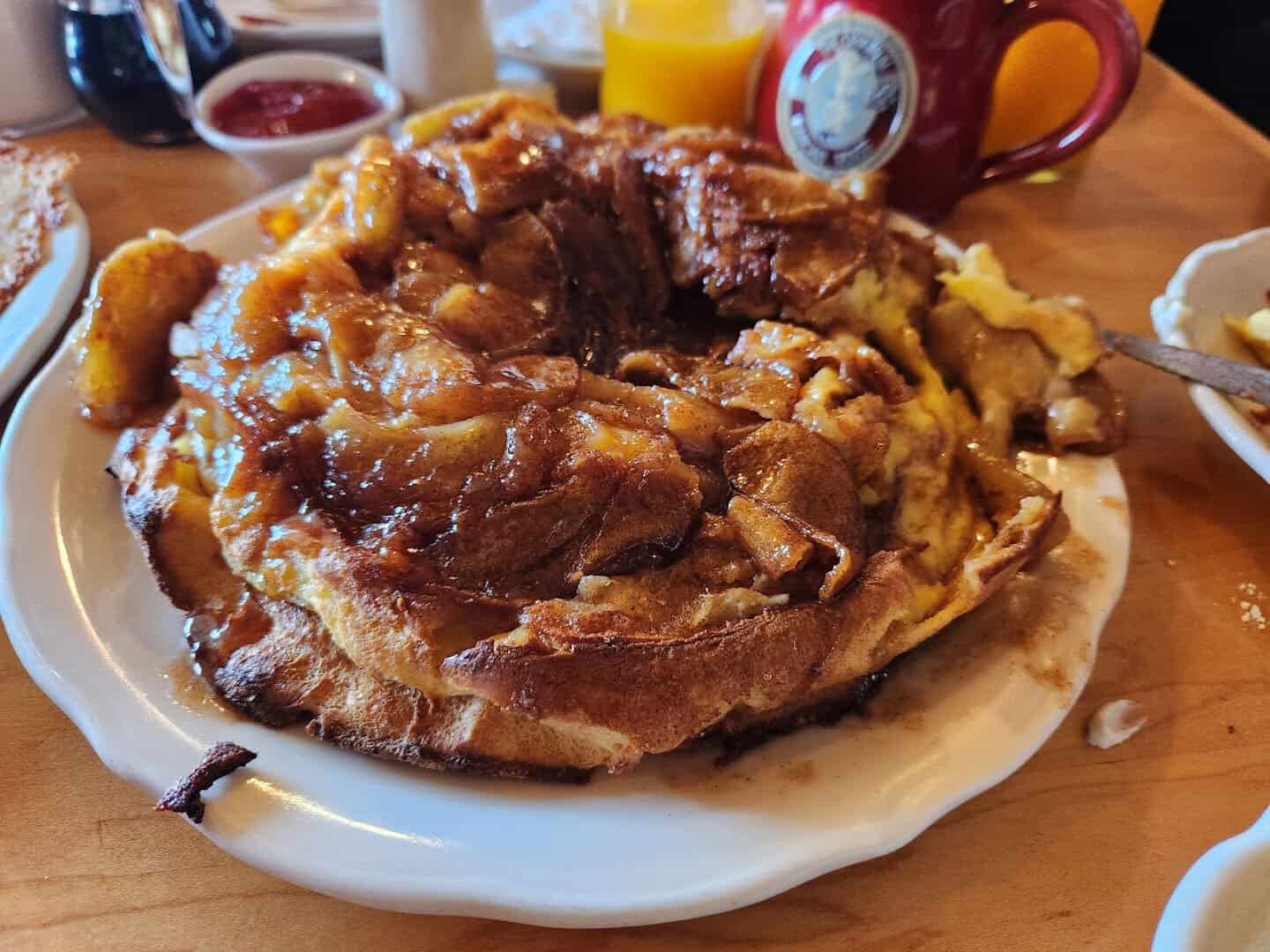 Apple pancake at The Original Pancake House in Portland, Oregon