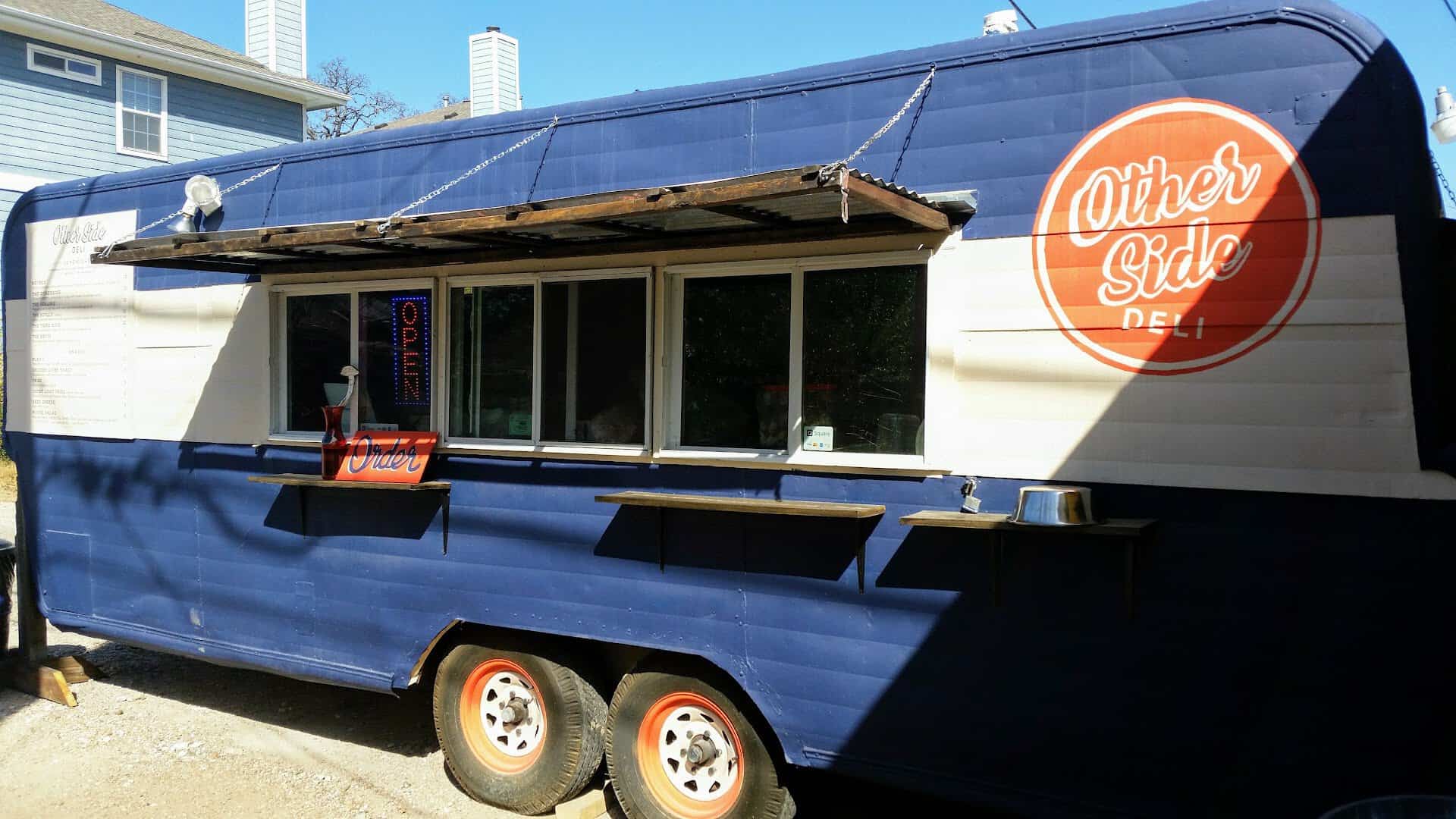 The original Otherside Deli food truck in Austin