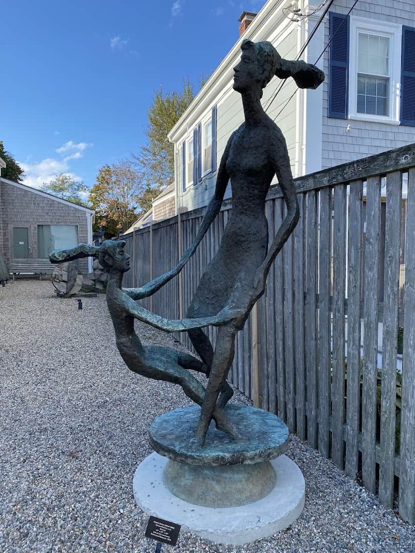 Bronze figure sculpture at the Provincetown Art Association and Museum, Provincetown, Massachusetts