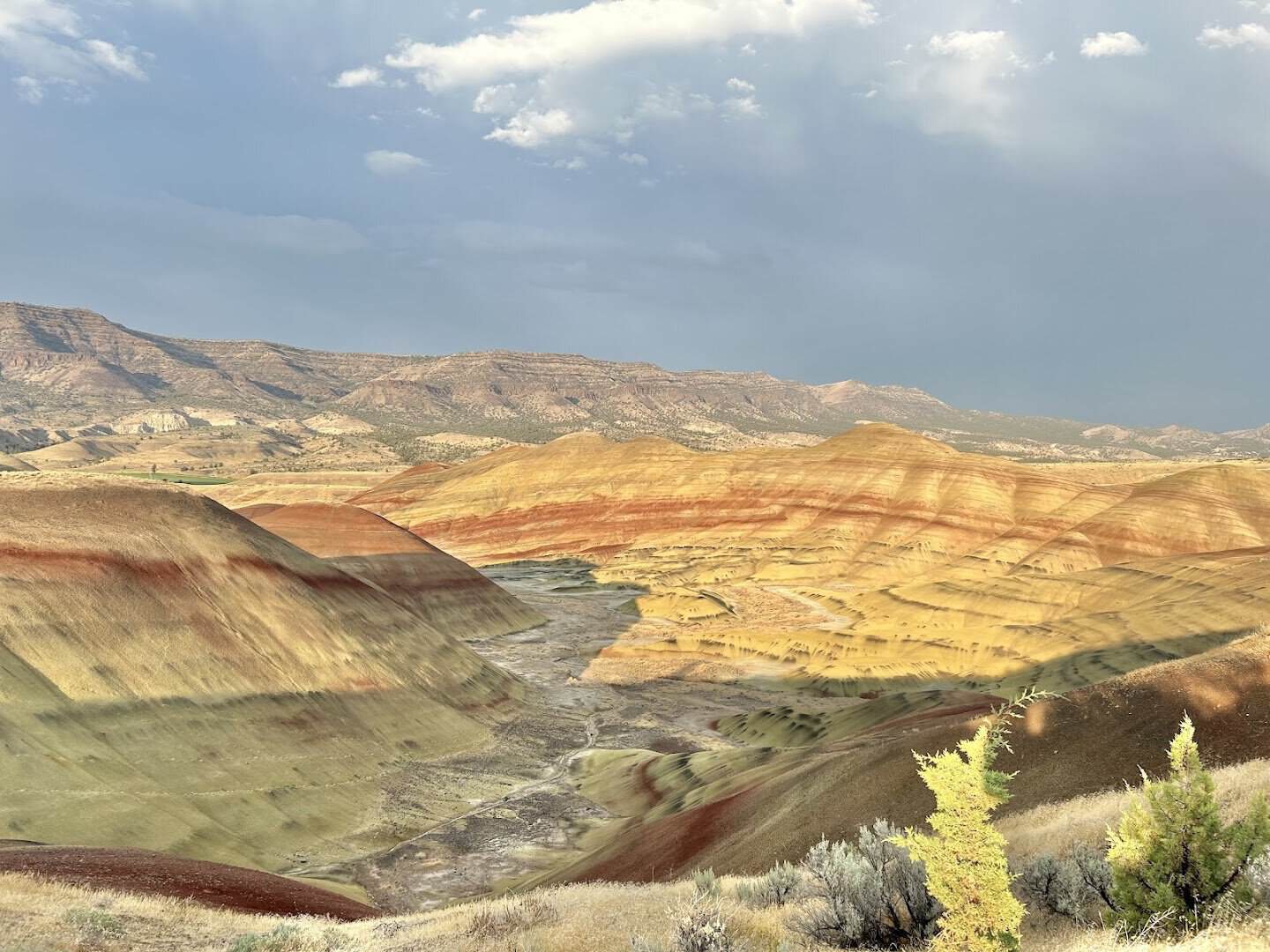 Striped Painted Hills at John Day Fossil Beds in Oregon