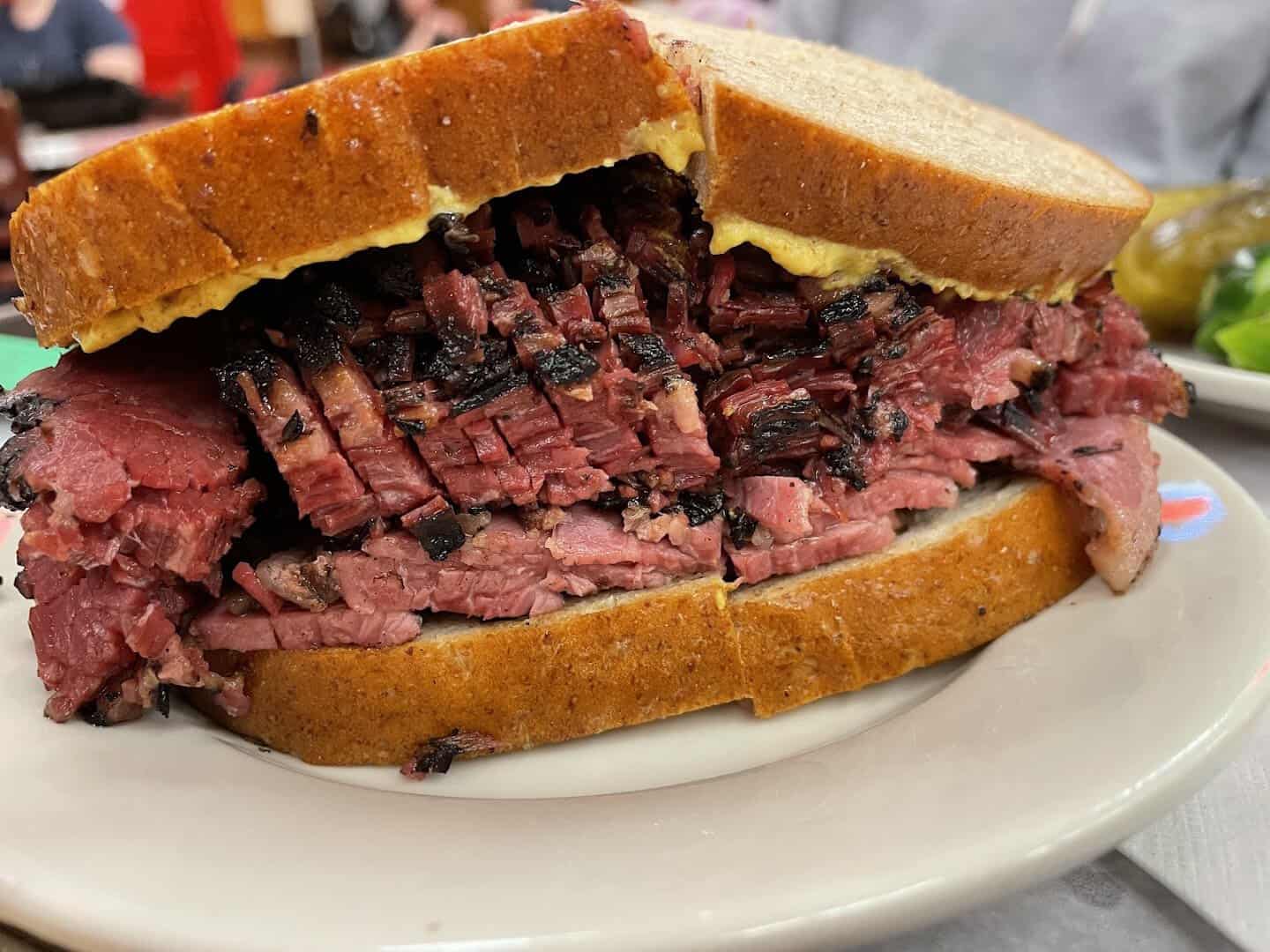 pastrami on rye at Katz Delicatessen in New York