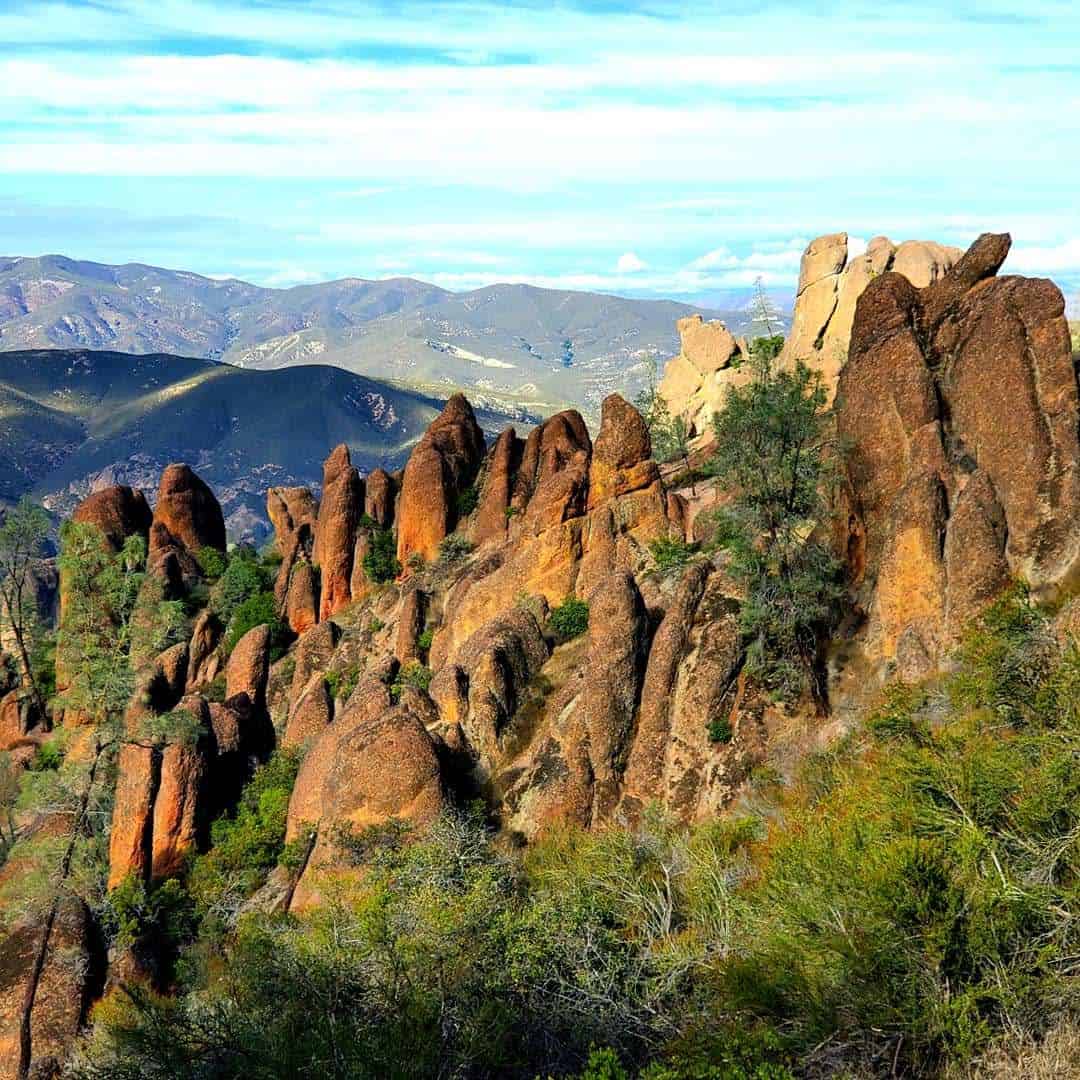 Volcanic rock spires at Pinnacles National Park, California