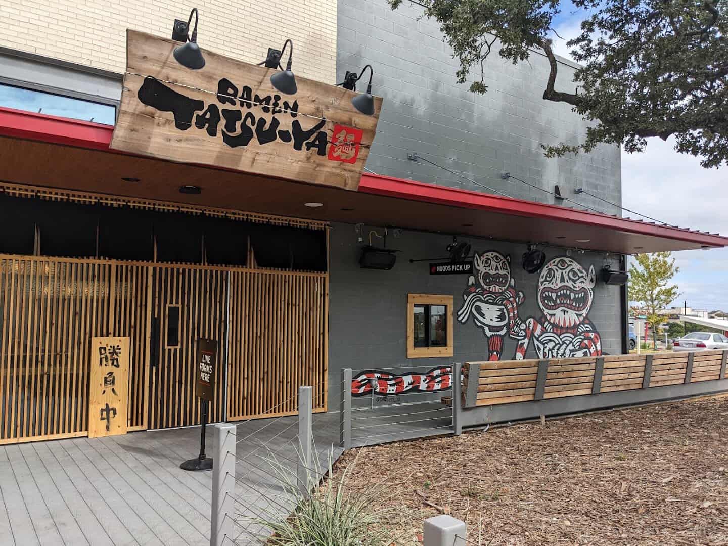 The storefront of Ramen Tatsu-Ya in Austin, Texas