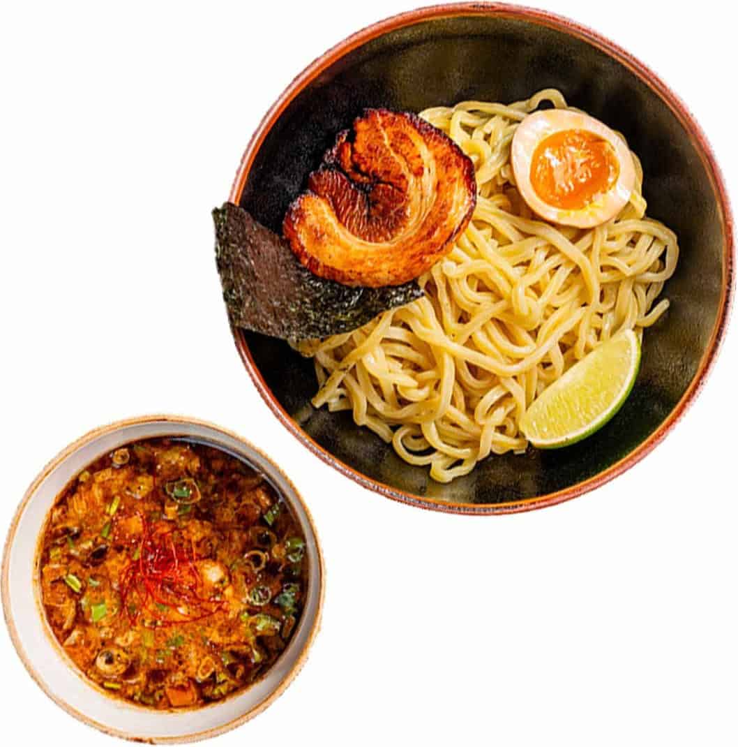 Tsukemen dipping noodles with concentrated broth at Ramen Tatsu-Ya in Austin