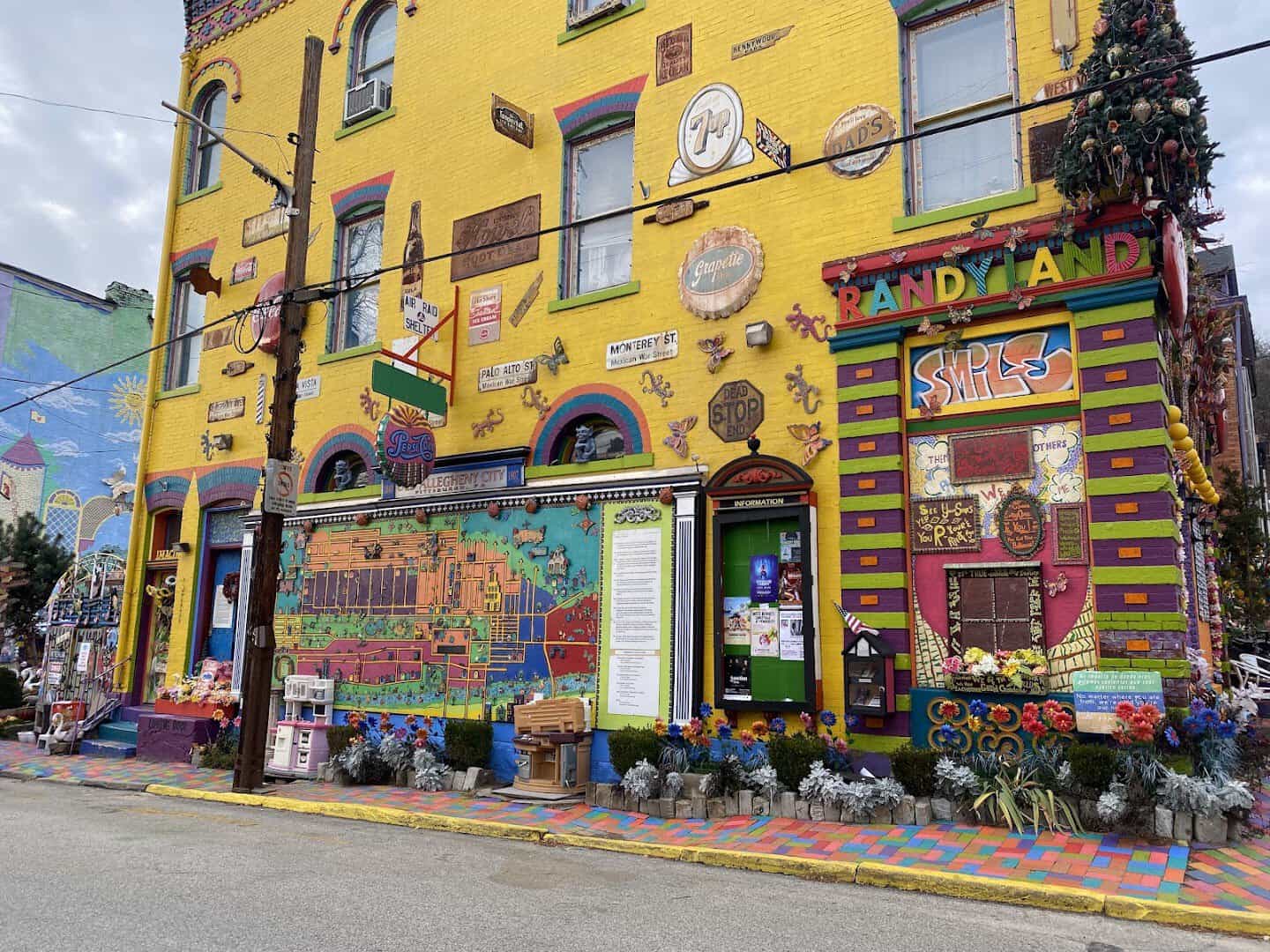 The colorful Randyland art house in Pittsburgh, Pennsylvania