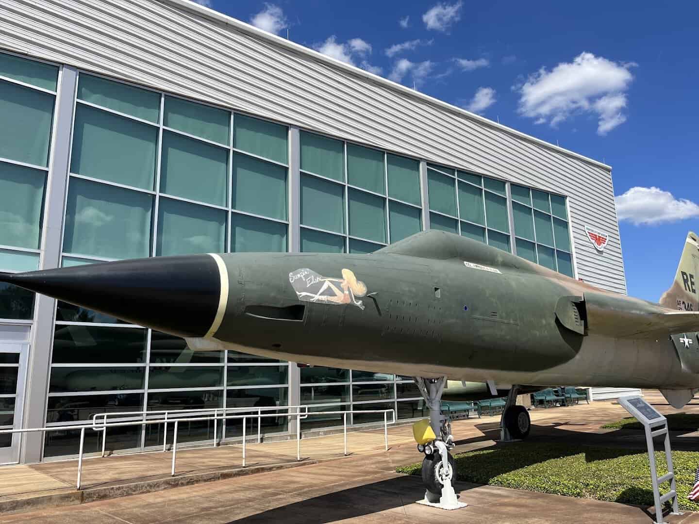 Rocket display outside the Frontiers of Flight Museum in Dallas
