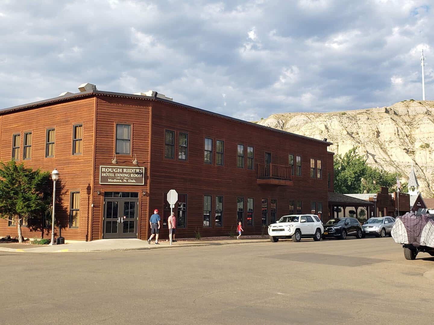 The Rough Riders Hotel in the Old West town of Medora, North Dakota
