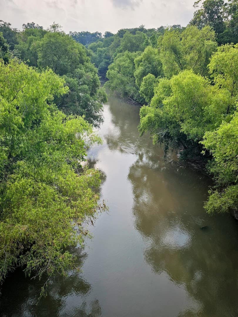 San Antonio River winding through Goliad State Park, Texas