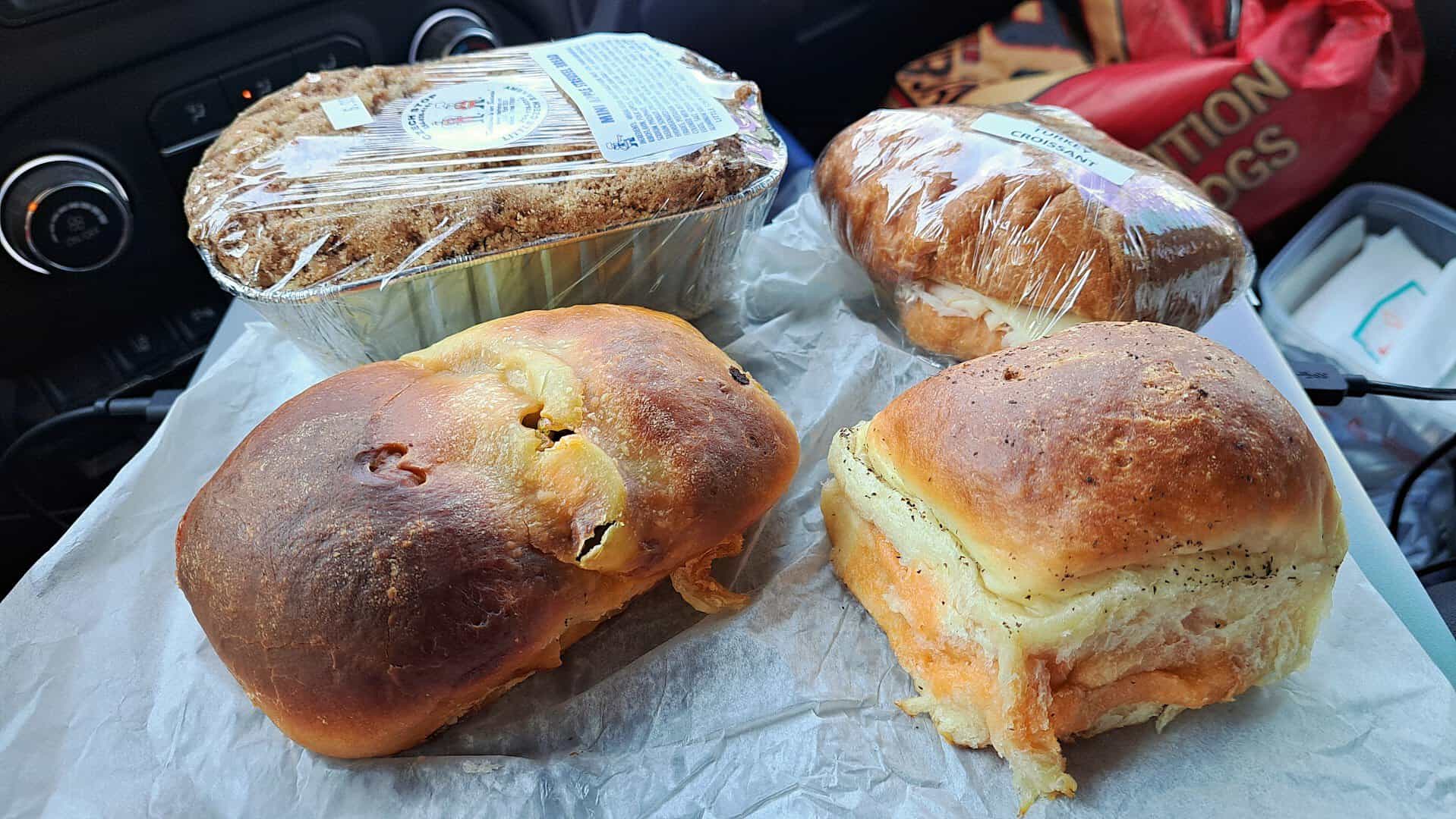 Sausage and cheese klobasneks fresh from the oven at Czech Stop in West, Texas