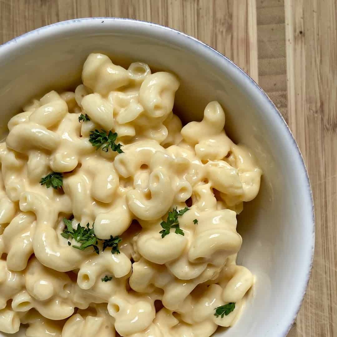 Creamy macaroni and cheese at Schobels' Restaurant in Columbus, Texas