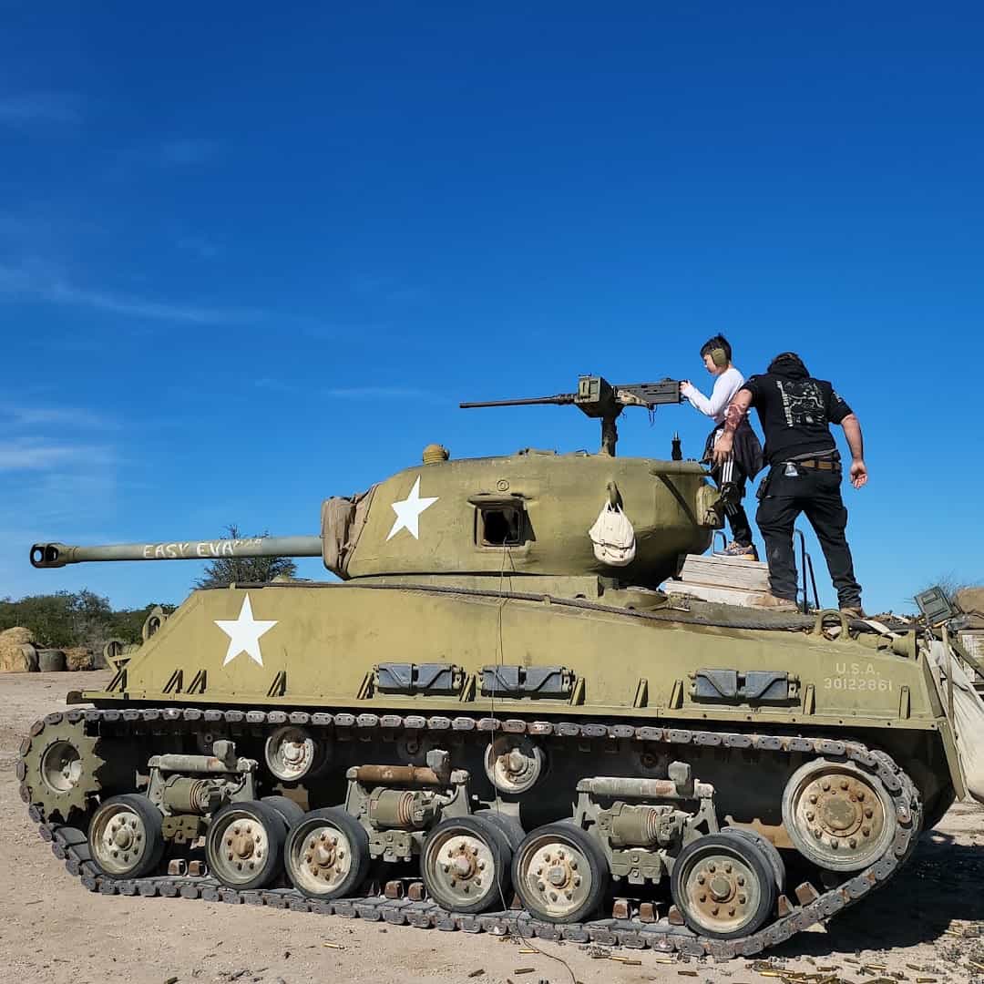 M4 Sherman tank side profile at DriveTanks near Uvalde, Texas
