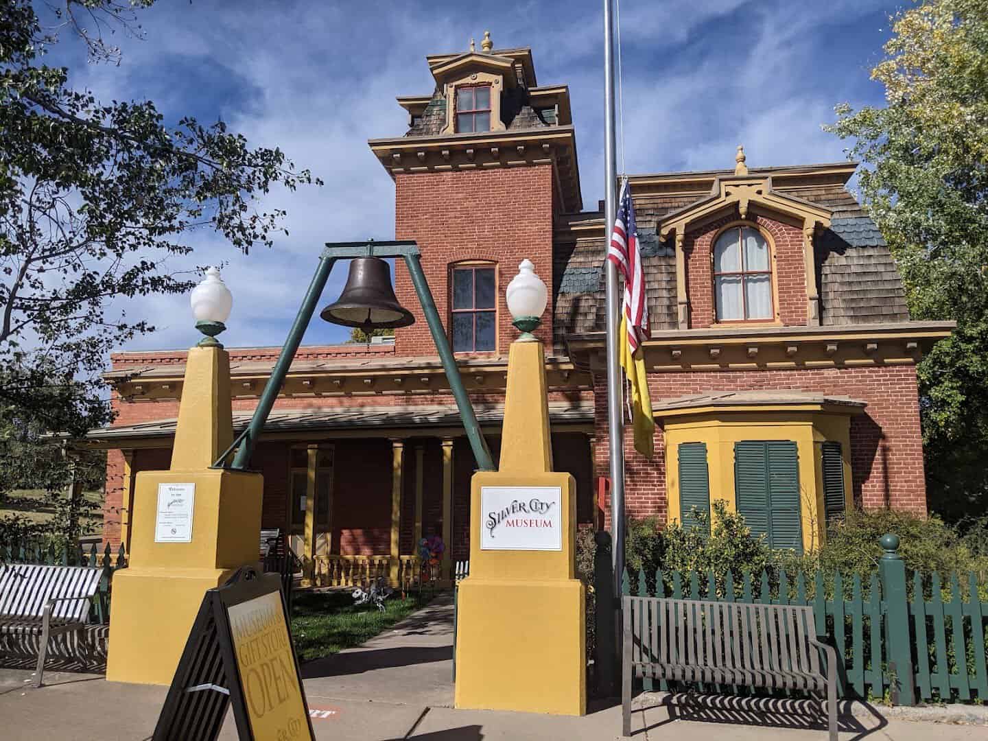 Historic red-brick Silver City Museum in Silver City, New Mexico