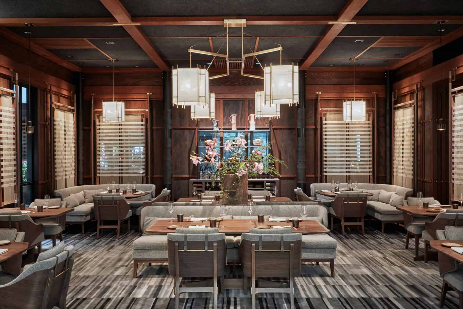 Dining room at SingleThread in Healdsburg, California
