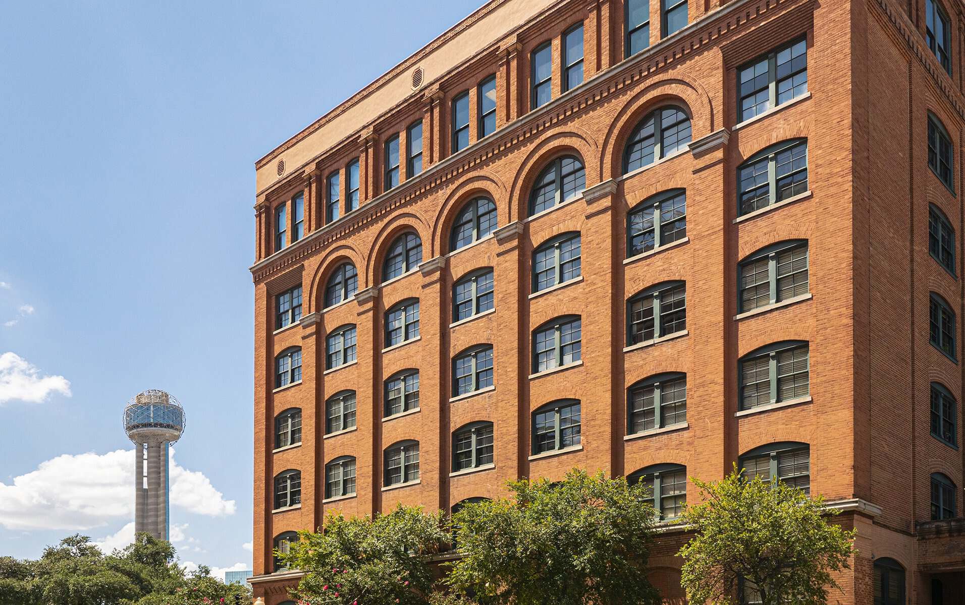 The former Texas School Book Depository, home of The Sixth Floor Museum in Dallas