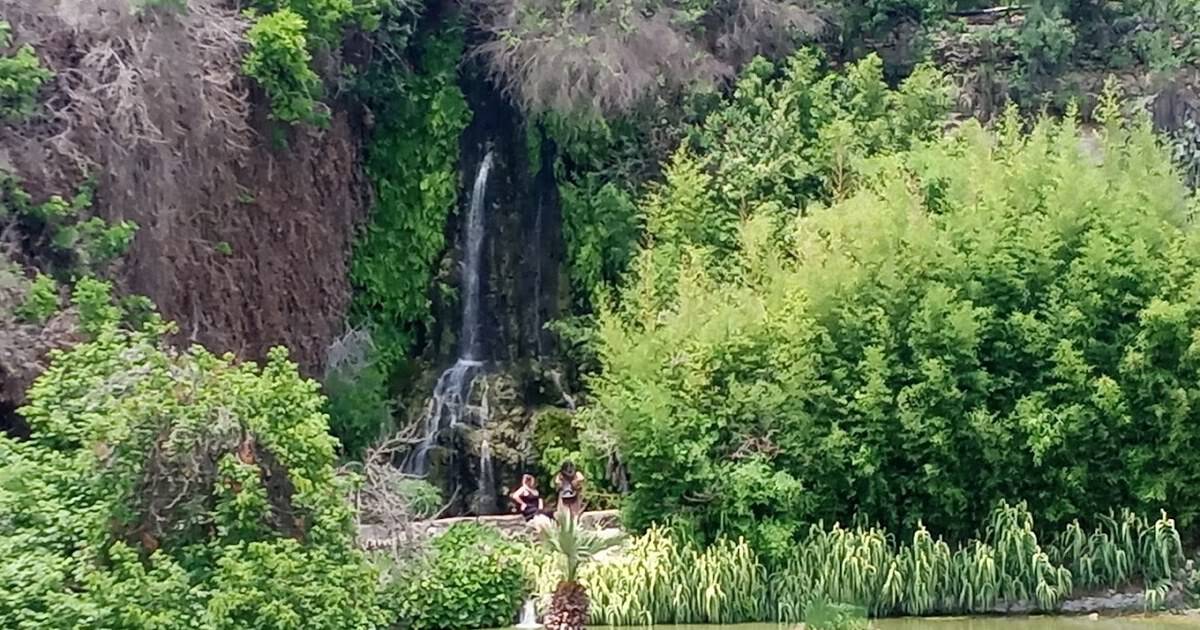 This Tranquil Texas Garden Was Built Inside an Old Rock Quarry and Hides a 60-Foot Waterfall