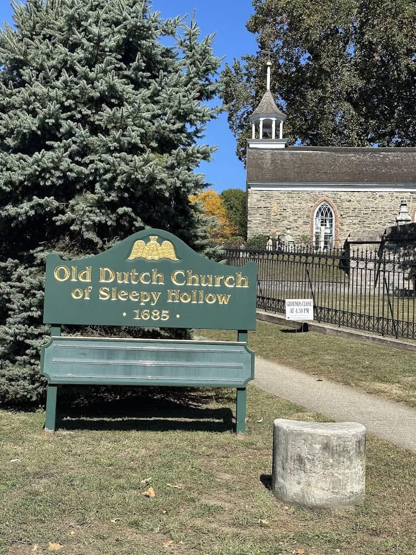 The historic Old Dutch Church of Sleepy Hollow, New York