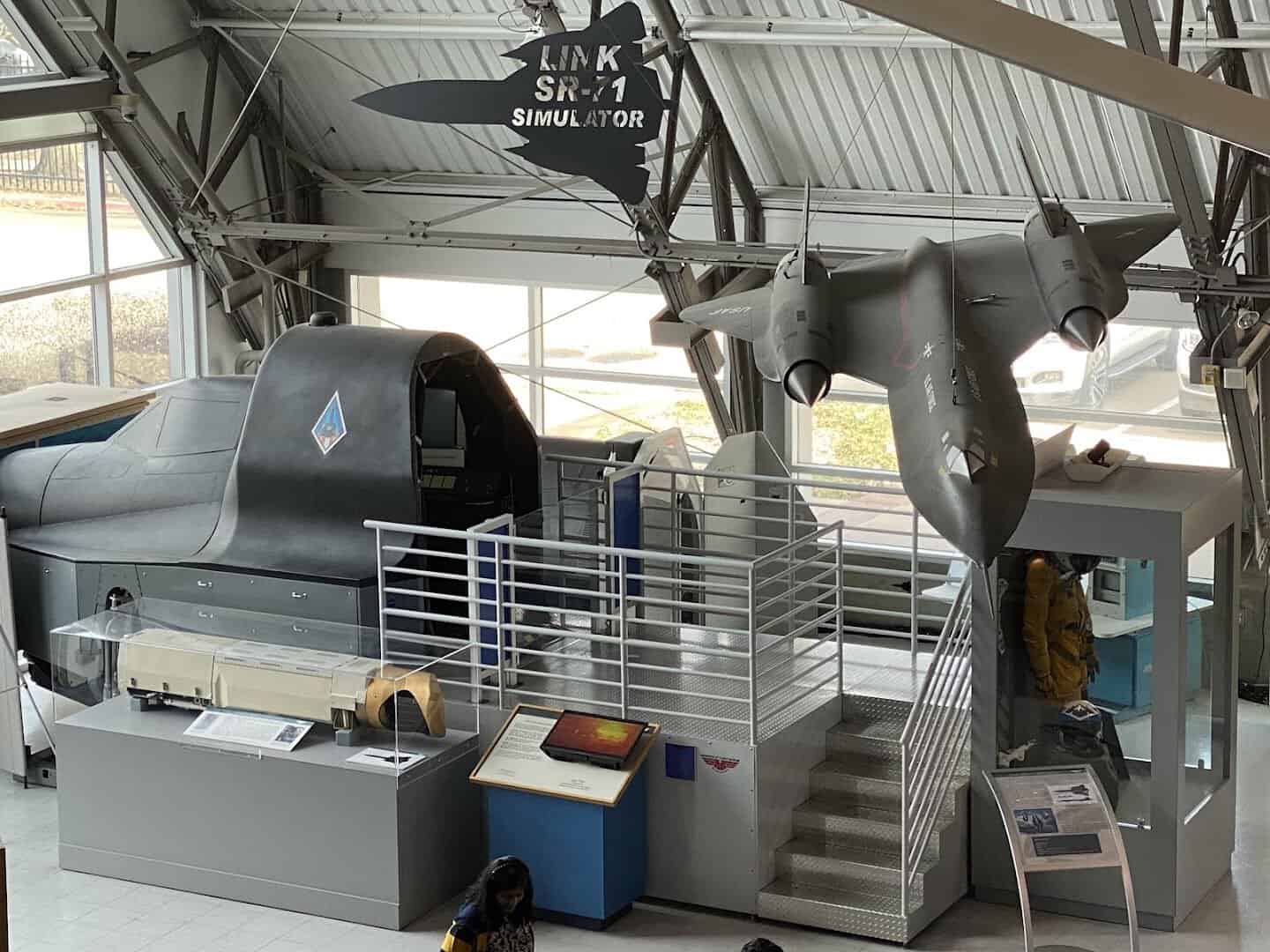 SR-71 flight simulator at the Frontiers of Flight Museum in Dallas