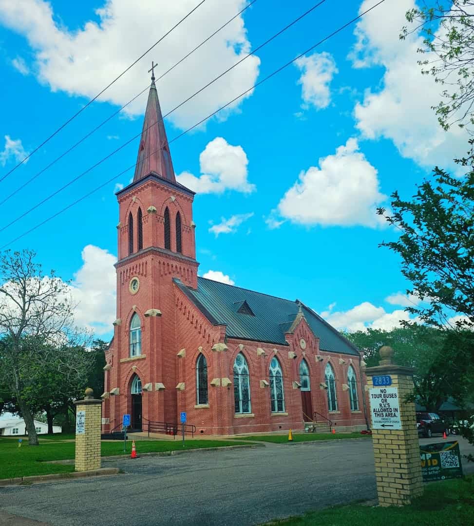 St. Mary Catholic Church and grounds in High Hill, Texas