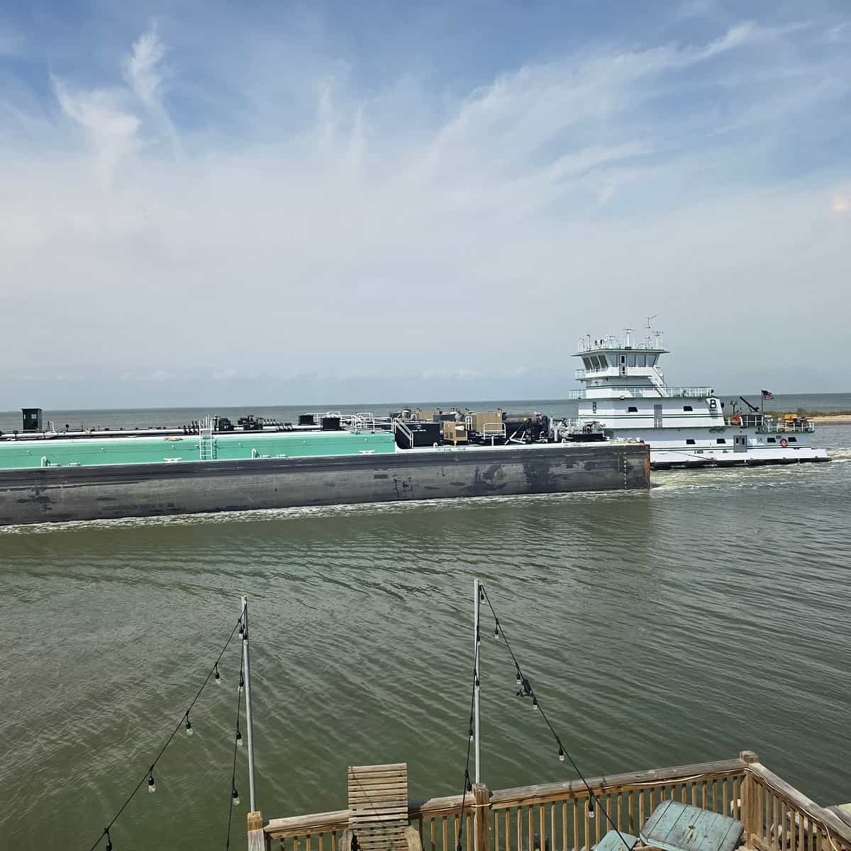The marina at Stingaree Restaurant and Marina in Crystal Beach