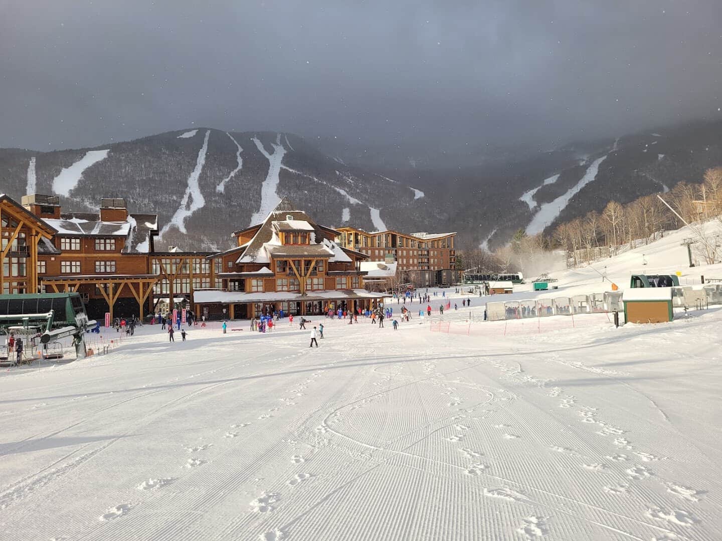 Stowe Mountain Resort under snow in Stowe, Vermont