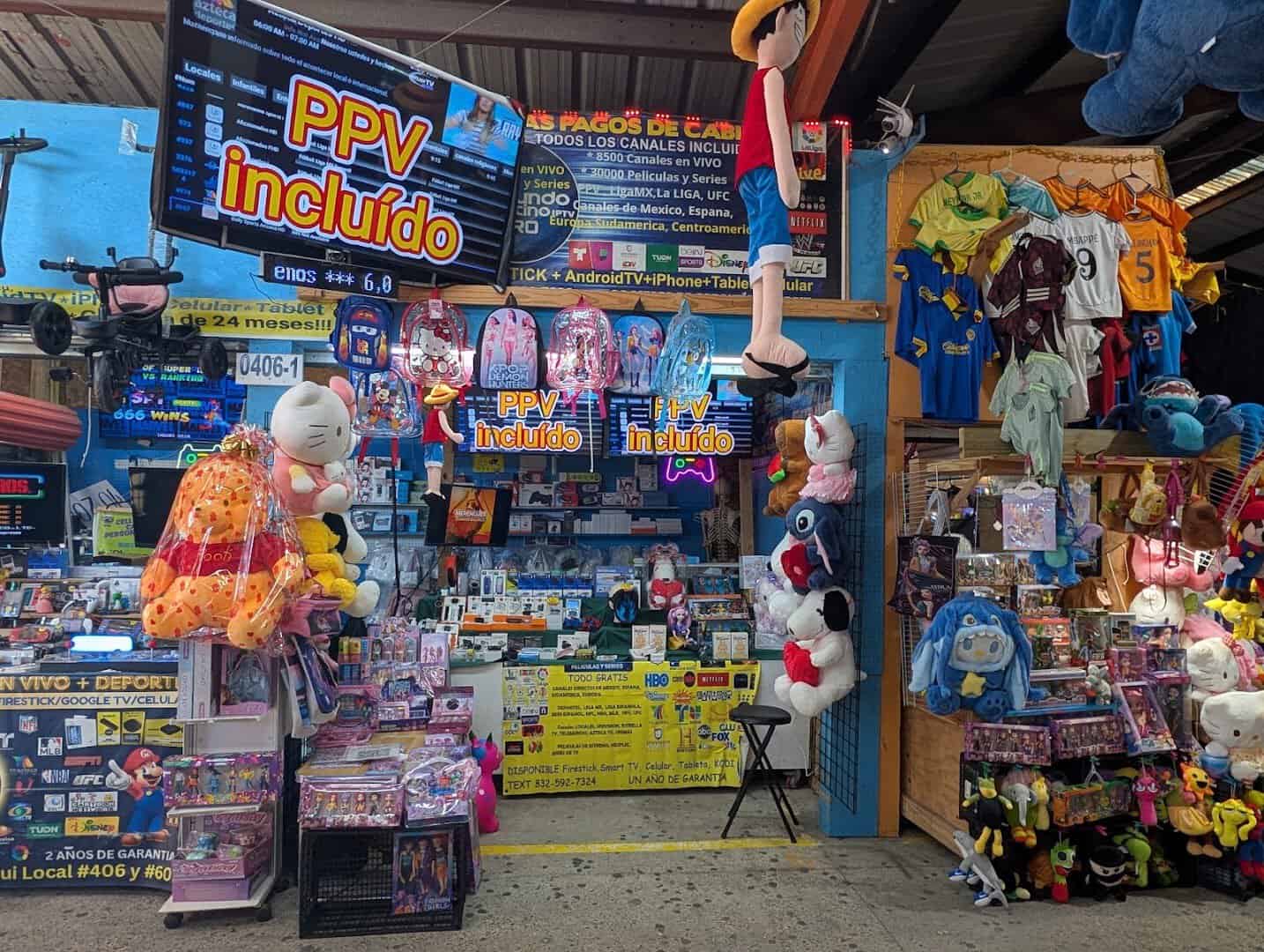 Sunny Flea Market vendor stall in Houston