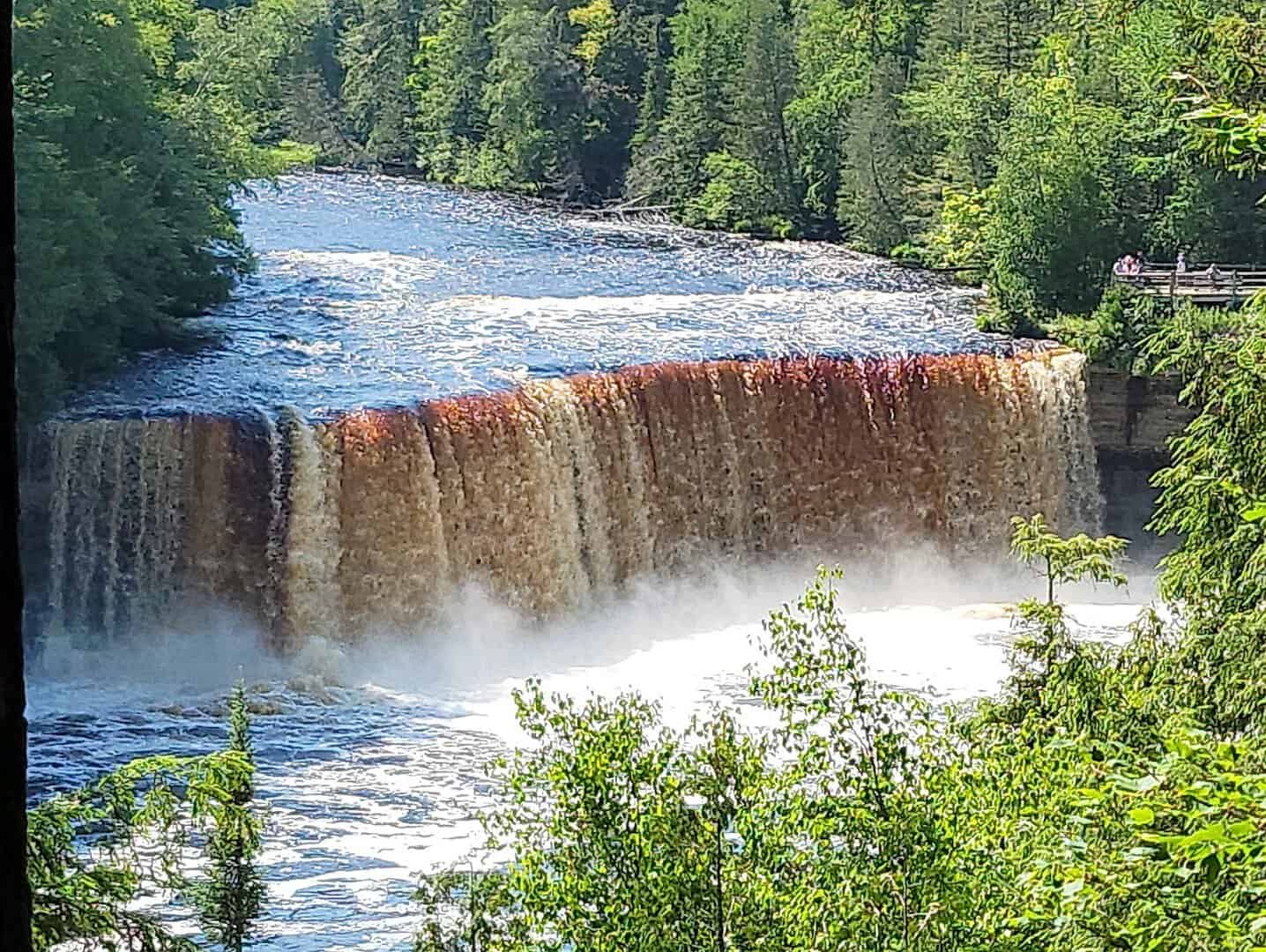 Upper Tahquamenon Falls with root-beer colored water, Michigan