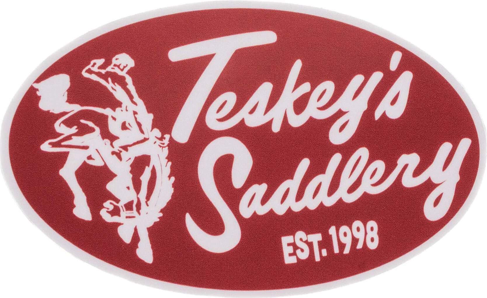 Teskey's Saddlery logo, established 1998, in Weatherford, Texas