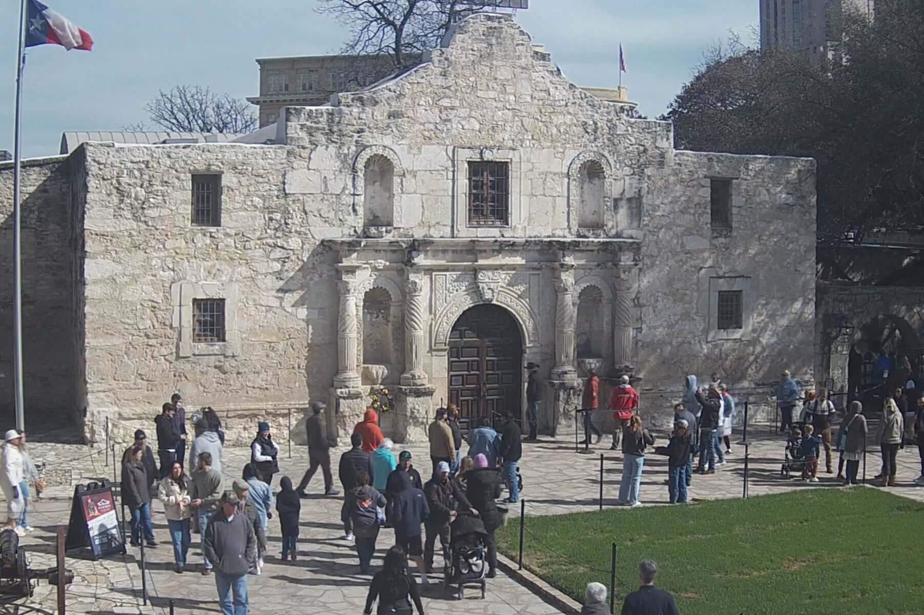 The Alamo mission and chapel facade in San Antonio, Texas